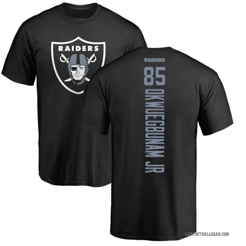 Albert Okwuegbunam Jr. Men's Black Las Vegas Raiders Backer T-Shirt -