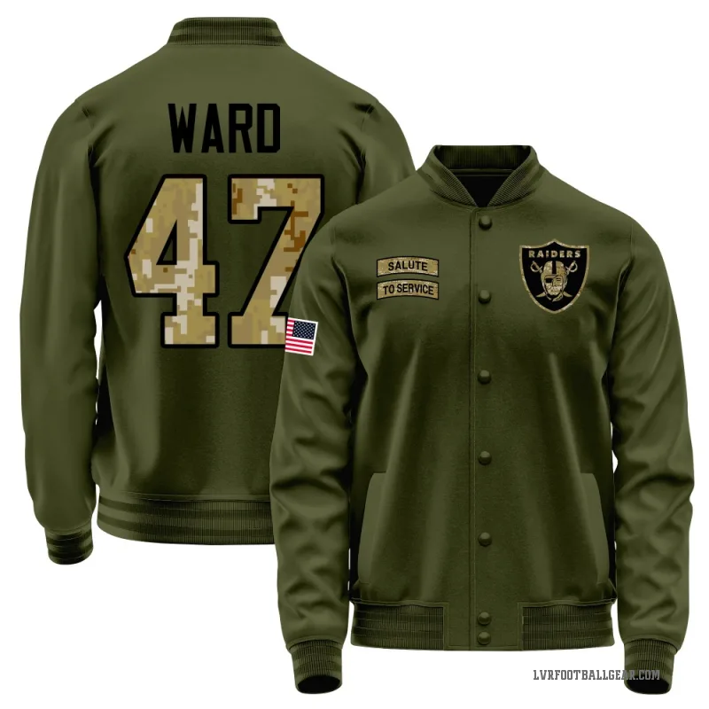 Alex Ward Men's Olive Las Vegas Raiders Salute to Service Sideline Performance Jacket