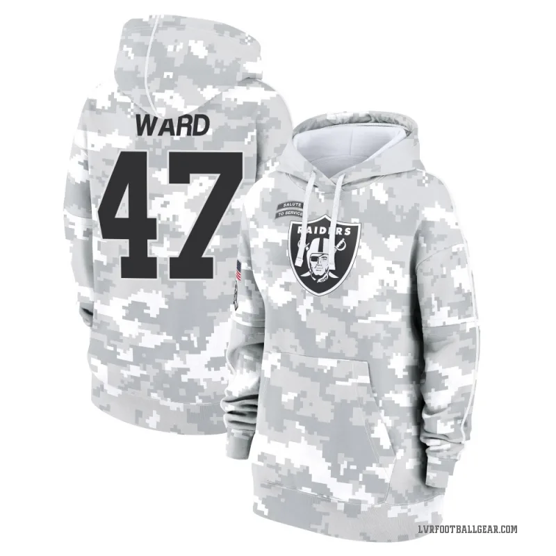 Alex Ward Women's Camo Las Vegas Raiders Arctic 2024 Salute to Service Club Fleece Pullover Hoodie