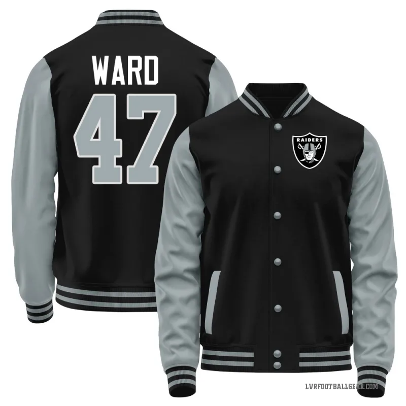 Alex Ward Youth Black Las Vegas Raiders /Gray Full-Snap Jacket