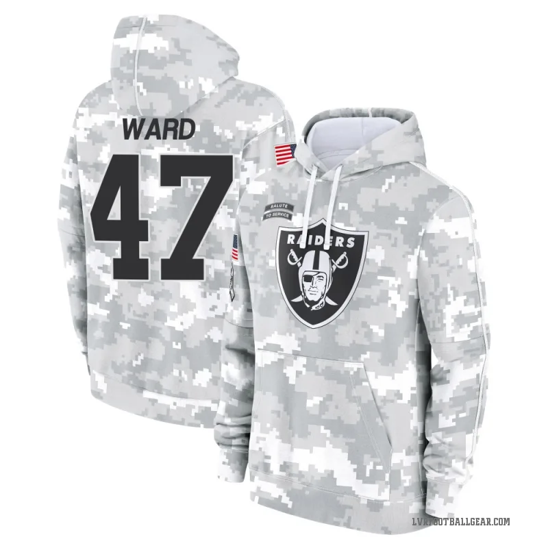Alex Ward Youth Camo Las Vegas Raiders Arctic 2024 Salute to Service Club Fleece Pullover Hoodie