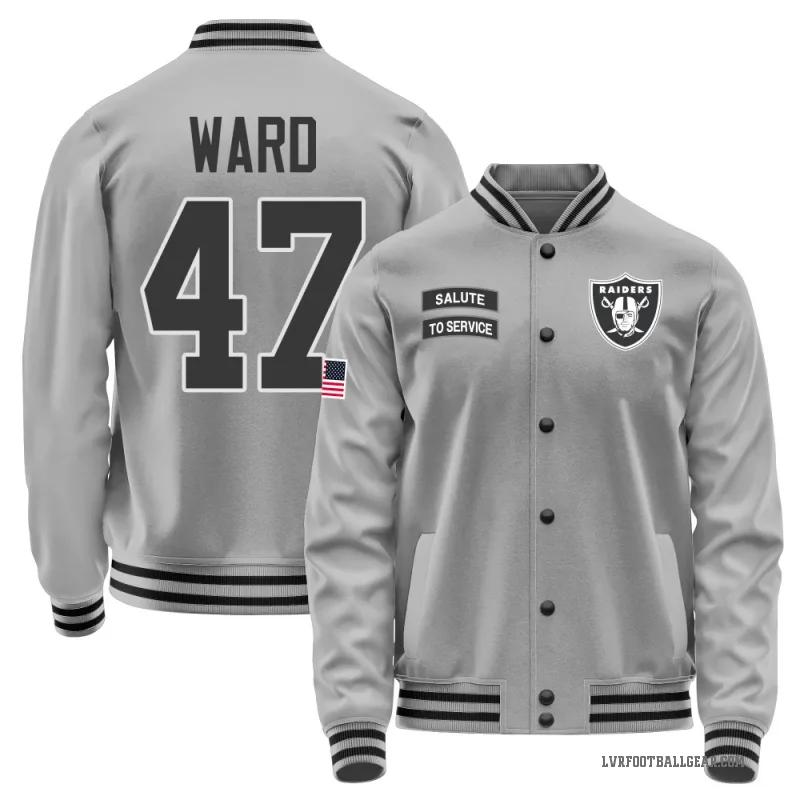 Alex Ward Youth Gray Las Vegas Raiders Salute to Service Performance Jacket