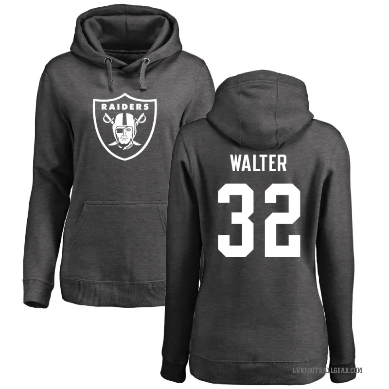 Austin Walter Women's Las Vegas Raiders Pro Line by Branded Ash One Color Pullover Hoodie
