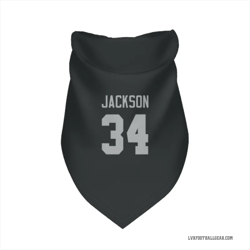 Bo Jackson Black Las Vegas Raiders Cat & Dog Pet Bandana