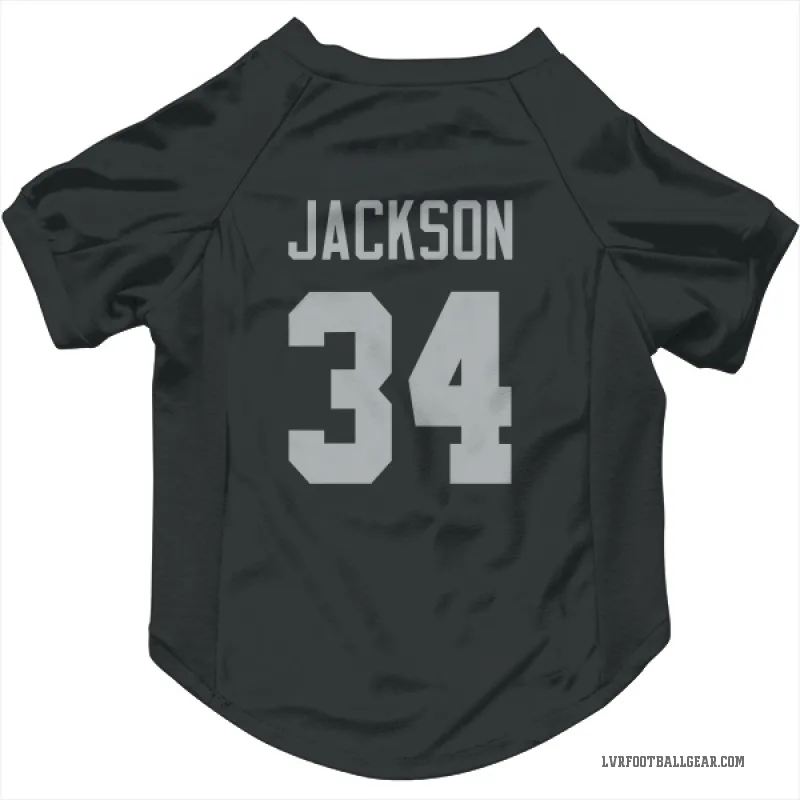 Bo Jackson Black Las Vegas Raiders Cat & Dog Pet Jersey