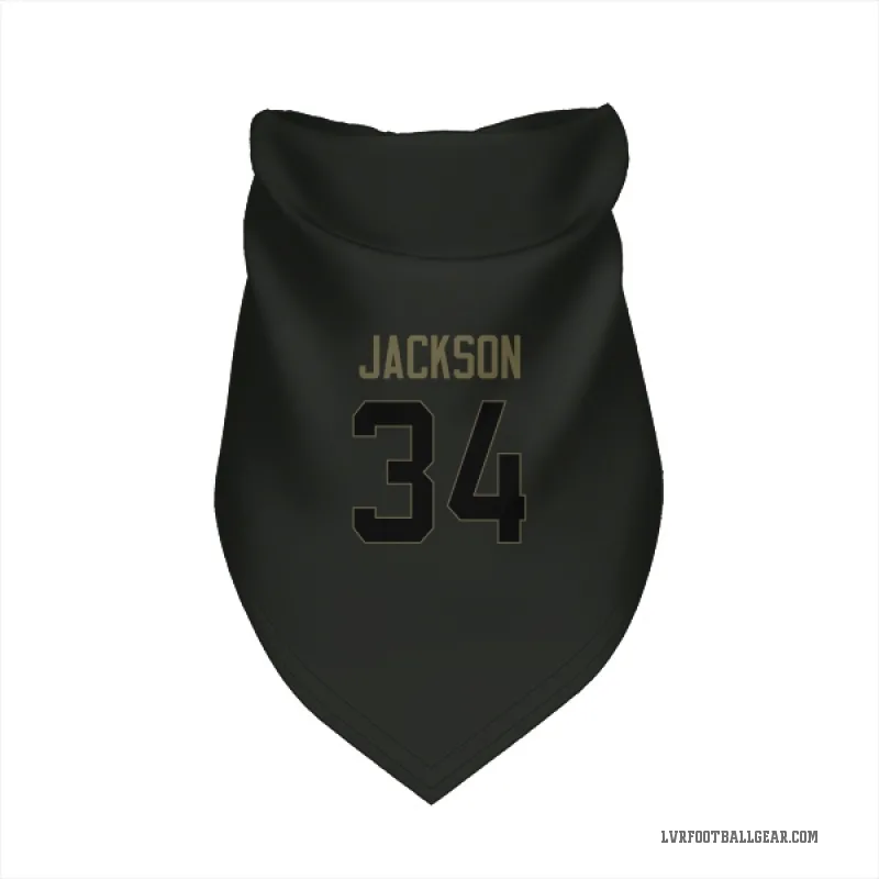 Bo Jackson Black Las Vegas Raiders Service Cat & Dog Pet Bandana
