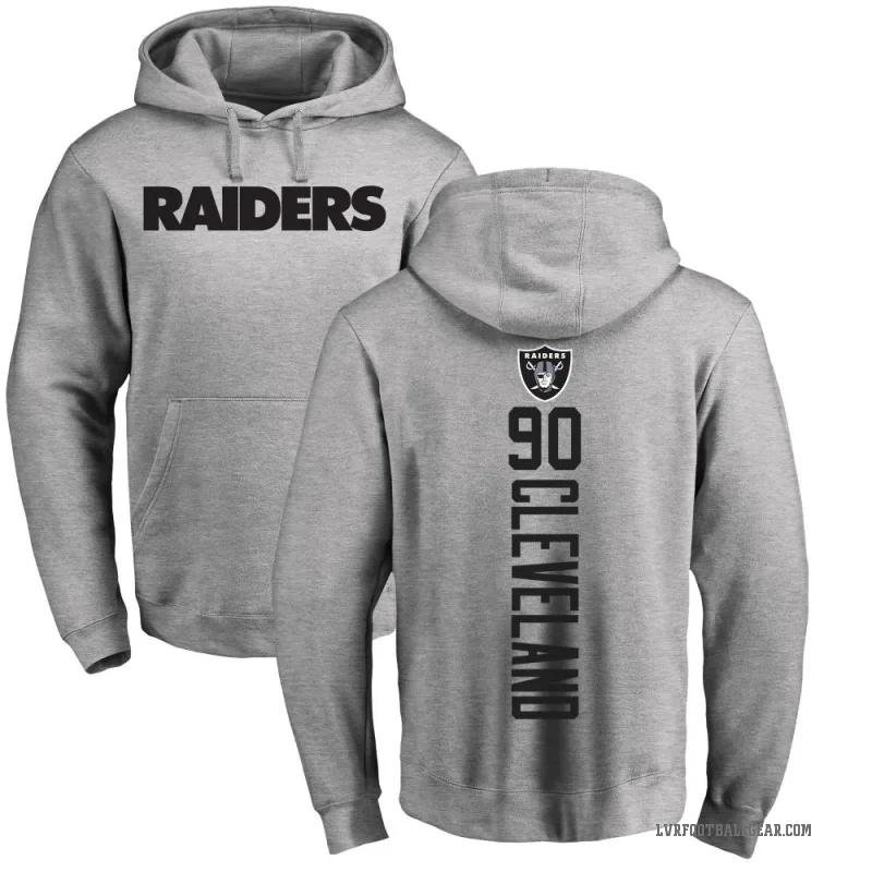 Brandon Cleveland Men's Las Vegas Raiders Pro Line Ash Backer Pullover Hoodie