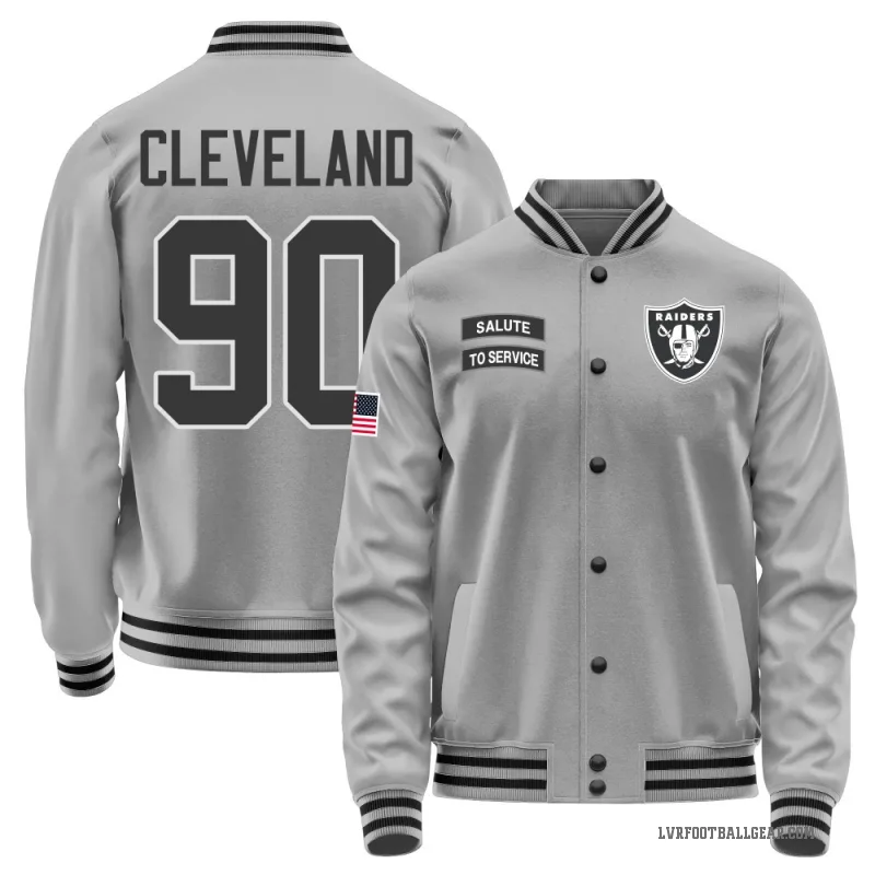 Brandon Cleveland Youth Gray Las Vegas Raiders Salute to Service Performance Jacket