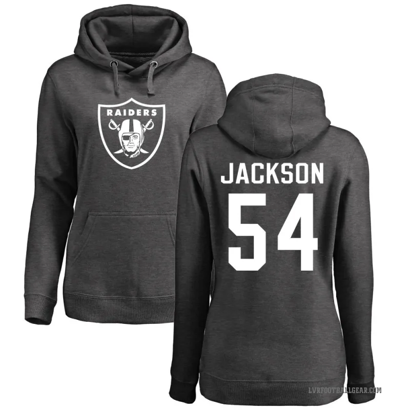 Brennan Jackson Women's Las Vegas Raiders Pro Line by Branded Ash One Color Pullover Hoodie