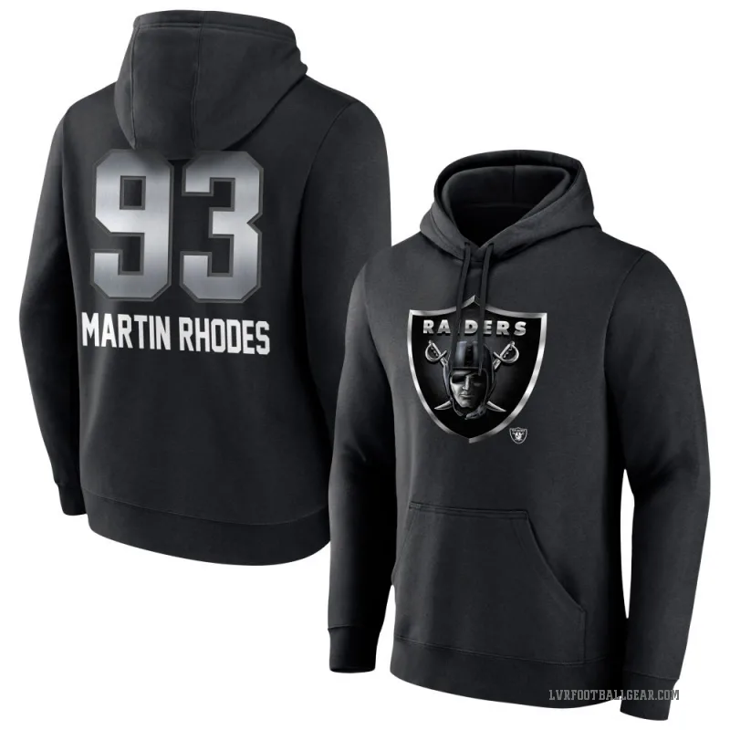 Brodric Martin-Rhodes Men's Black Las Vegas Raiders Midnight Mascot Pullover Hoodie