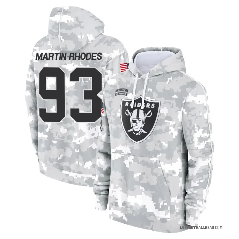 Brodric Martin-Rhodes Men's Camo Las Vegas Raiders Arctic 2024 Salute to Service Club Fleece Pullover Hoodie