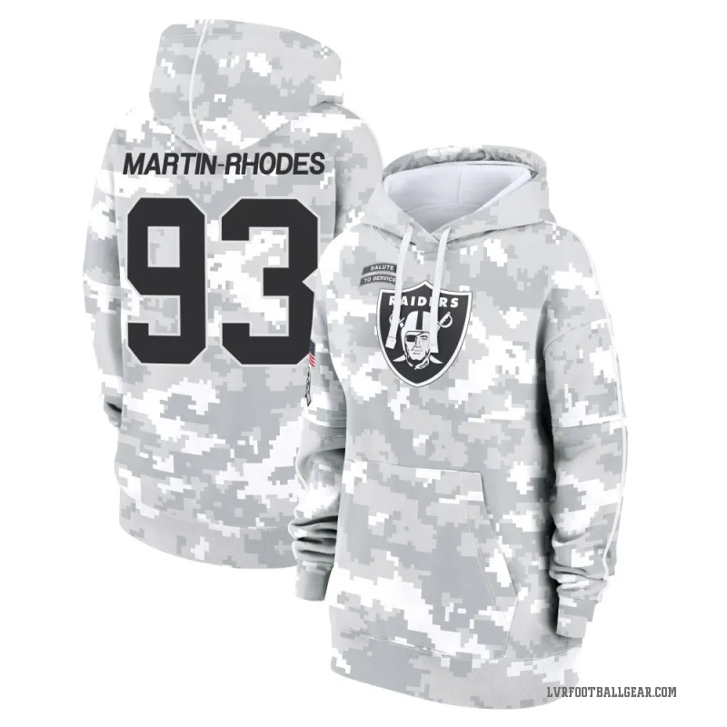 Brodric Martin-Rhodes Women's Camo Las Vegas Raiders Arctic 2024 Salute to Service Club Fleece Pullover Hoodie