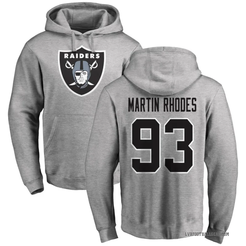 Brodric Martin-Rhodes Youth Las Vegas Raiders Pro Line Ash Logo Pullover Hoodie