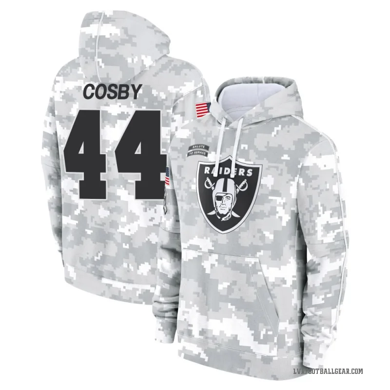 Bryce Cosby Men's Camo Las Vegas Raiders Arctic 2024 Salute to Service Club Fleece Pullover Hoodie