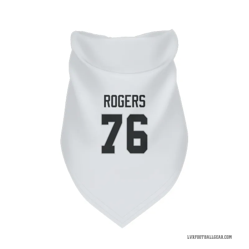 Caleb Rogers  White Las Vegas Raiders  Cat & Dog Pet Bandana