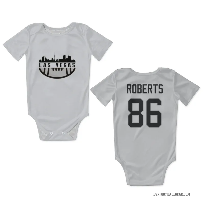 Chase Roberts  White Las Vegas Raiders  Newborn & Infant Bodysuit