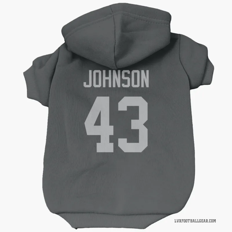 Dalton Johnson  Black Las Vegas Raiders  Cat & Dog Pet Hoodie