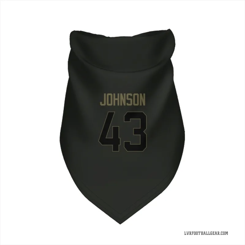 Dalton Johnson  Black Las Vegas Raiders  Service Cat & Dog Pet Bandana