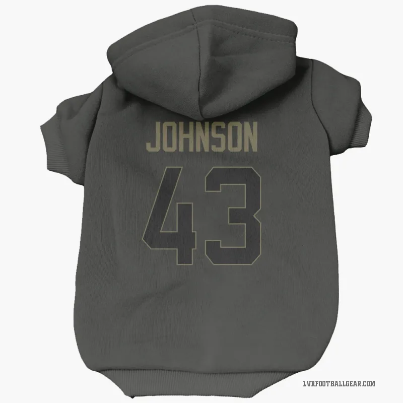 Dalton Johnson  Black Las Vegas Raiders  Service Cat & Dog Pet Hoodie