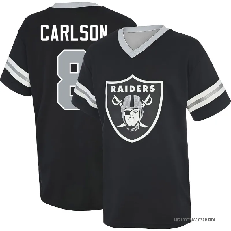 Daniel Carlson Youth Black Las Vegas Raiders Game Day V-Neck T-Shirt