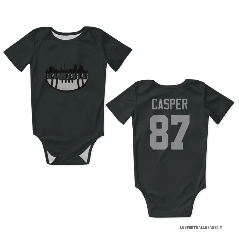 Dave Casper  Black Las Vegas Raiders  Newborn & Infant Bodysuit