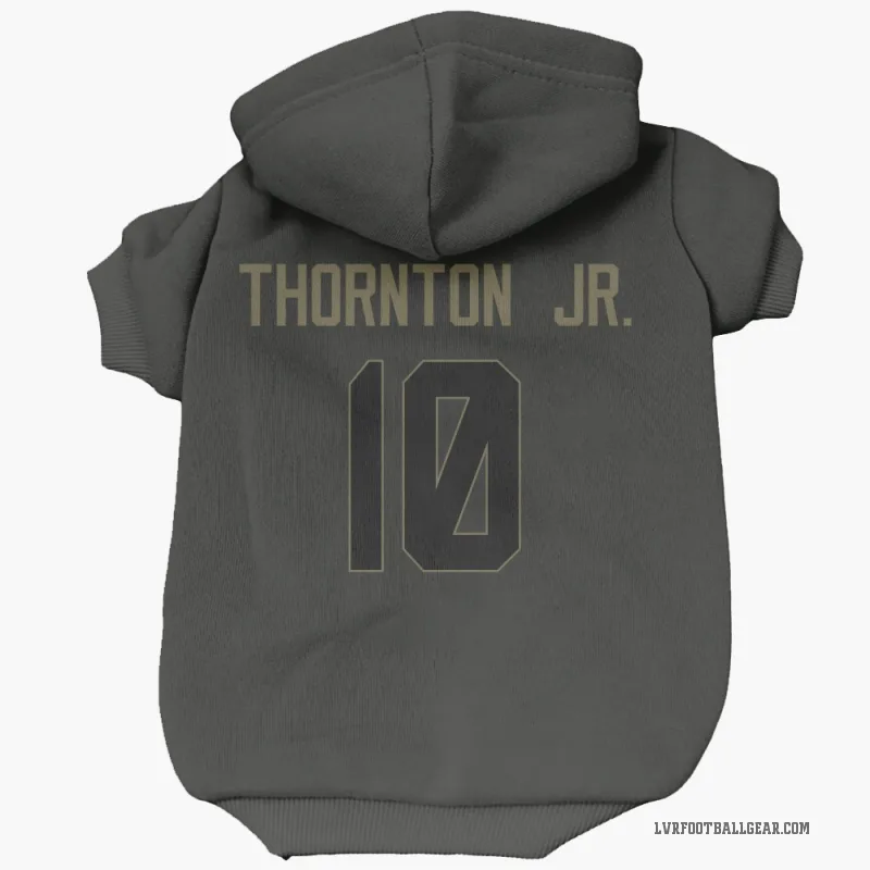 Dont'e Thornton Jr.  Black Las Vegas Raiders  Service Cat & Dog Pet Hoodie