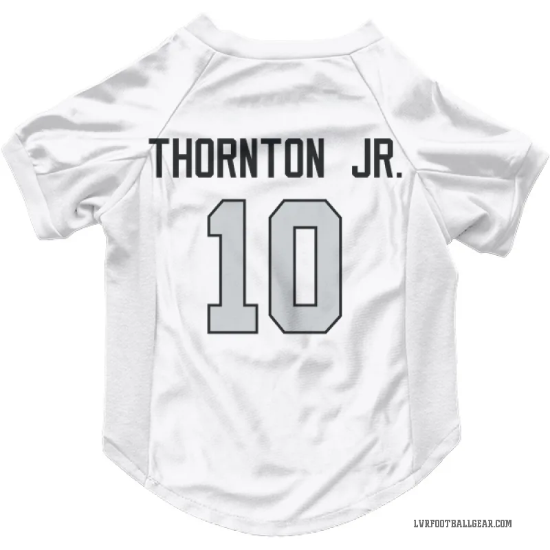 Dont'e Thornton Jr.  White Las Vegas Raiders  Gray Cat & Dog Pet Jersey