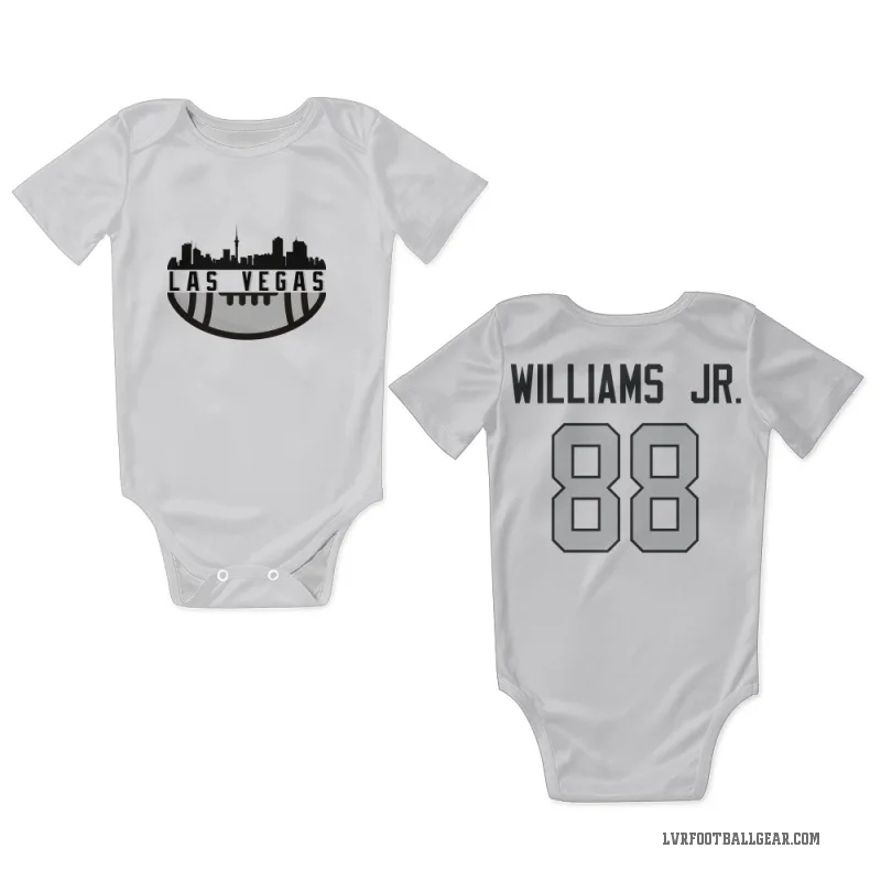 E.J. Williams Jr.  White Las Vegas Raiders  Gray Newborn & Infant Bodysuit