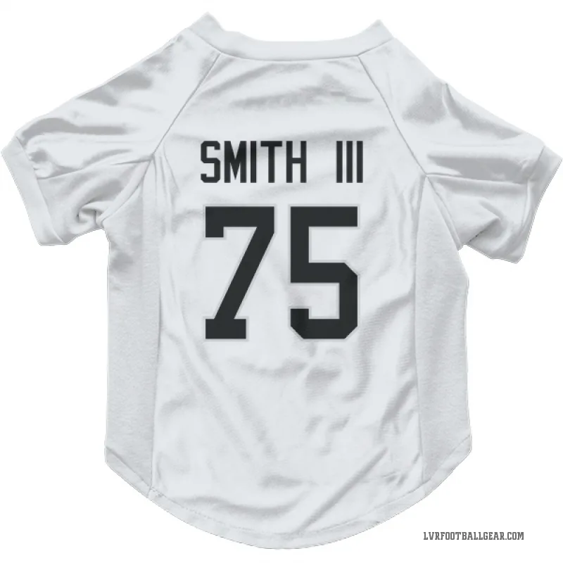 Gary Smith III  White Las Vegas Raiders  Cat & Dog Pet Jersey
