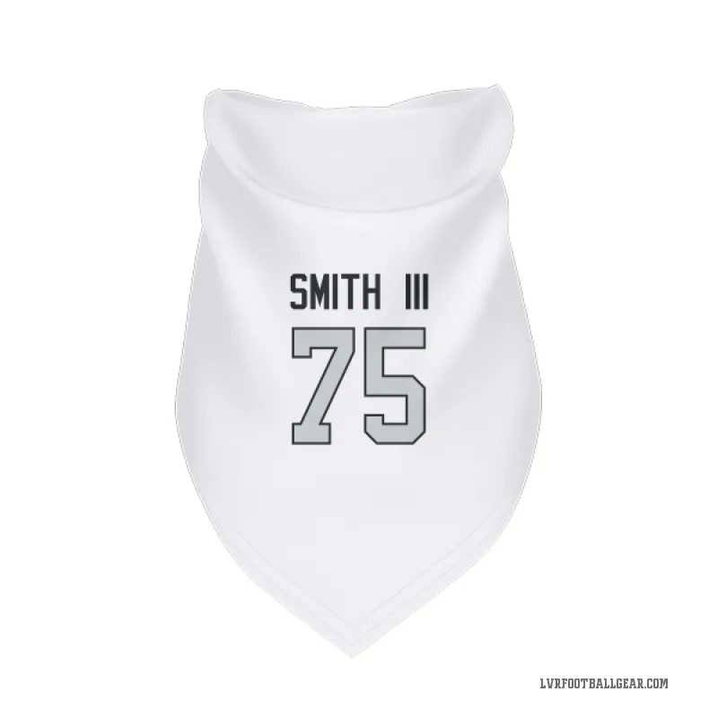 Gary Smith III  White Las Vegas Raiders  Gray Cat & Dog Pet Bandana