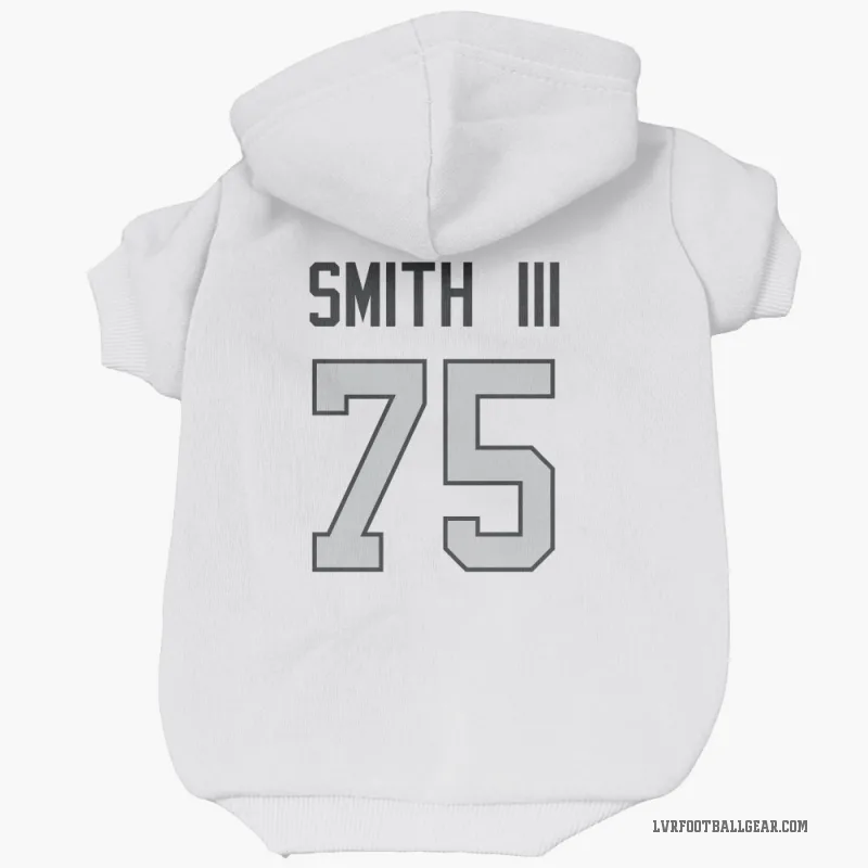 Gary Smith III  White Las Vegas Raiders  Gray Cat & Dog Pet Hoodie