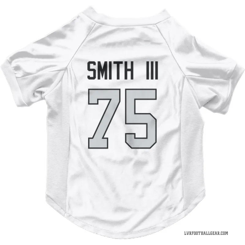 Gary Smith III  White Las Vegas Raiders  Gray Cat & Dog Pet Jersey