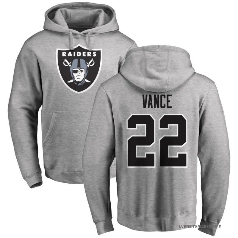 Greedy Vance Men's Las Vegas Raiders Pro Line Ash Logo Pullover Hoodie