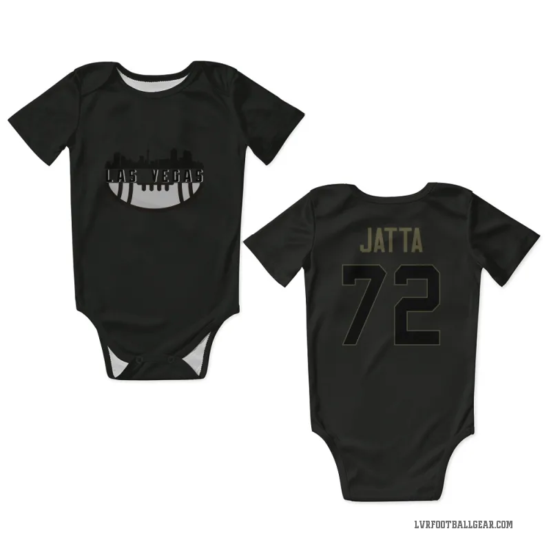 Isaiah Jatta  Black Las Vegas Raiders  Service Newborn & Infant Bodysuit