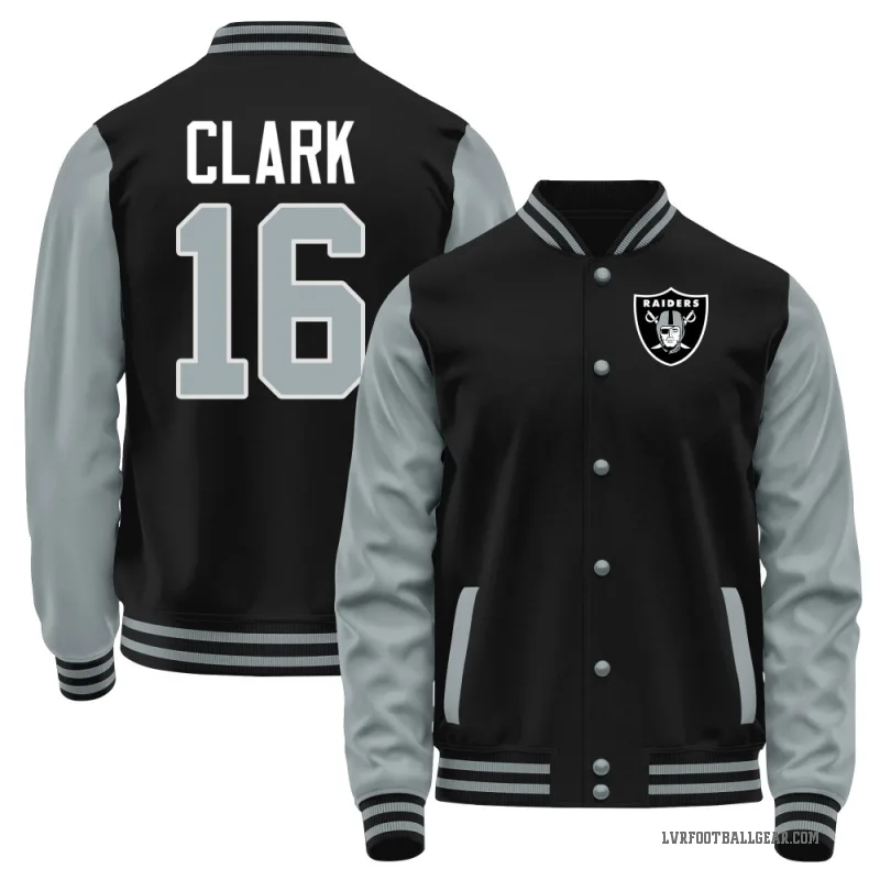 Jacob Clark Men's Black Las Vegas Raiders /Gray Full-Snap Jacket