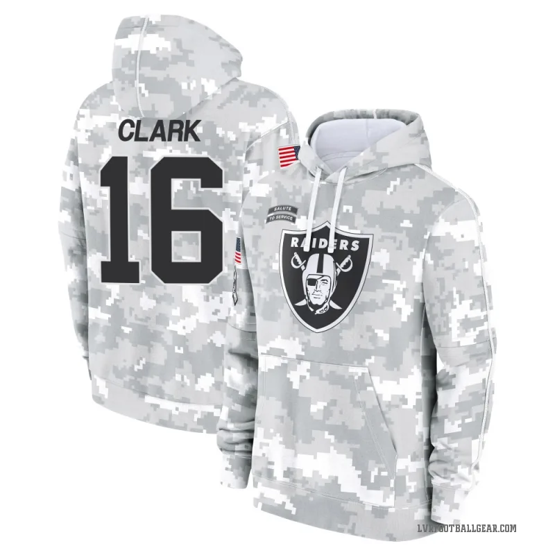 Jacob Clark Men's Camo Las Vegas Raiders Arctic 2024 Salute to Service Club Fleece Pullover Hoodie