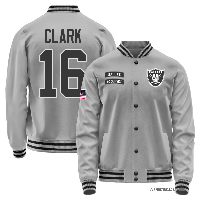 Jacob Clark Men's Gray Las Vegas Raiders Salute to Service Performance Jacket