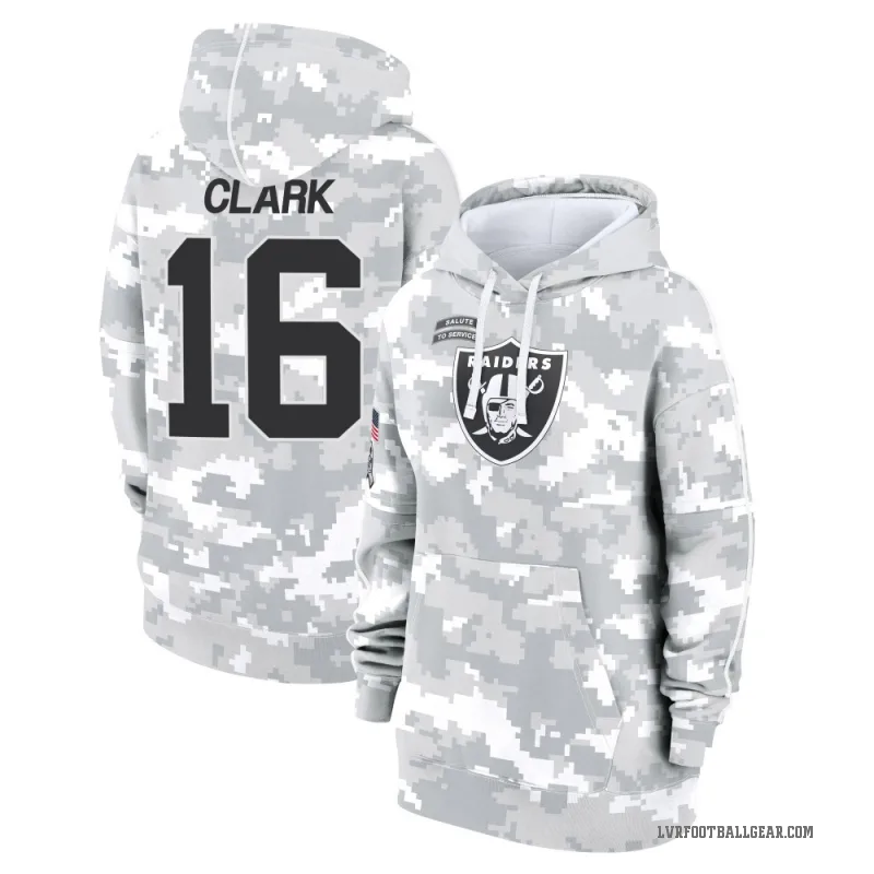 Jacob Clark Women's Camo Las Vegas Raiders Arctic 2024 Salute to Service Club Fleece Pullover Hoodie