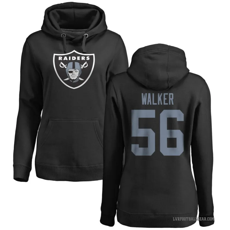 Jailin Walker Women's Black Las Vegas Raiders Pro Line Logo Pullover Hoodie