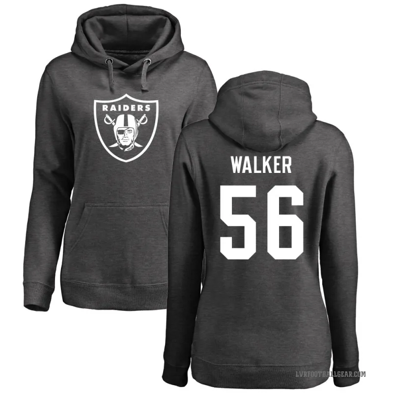 Jailin Walker Women's Las Vegas Raiders Pro Line by Branded Ash One Color Pullover Hoodie