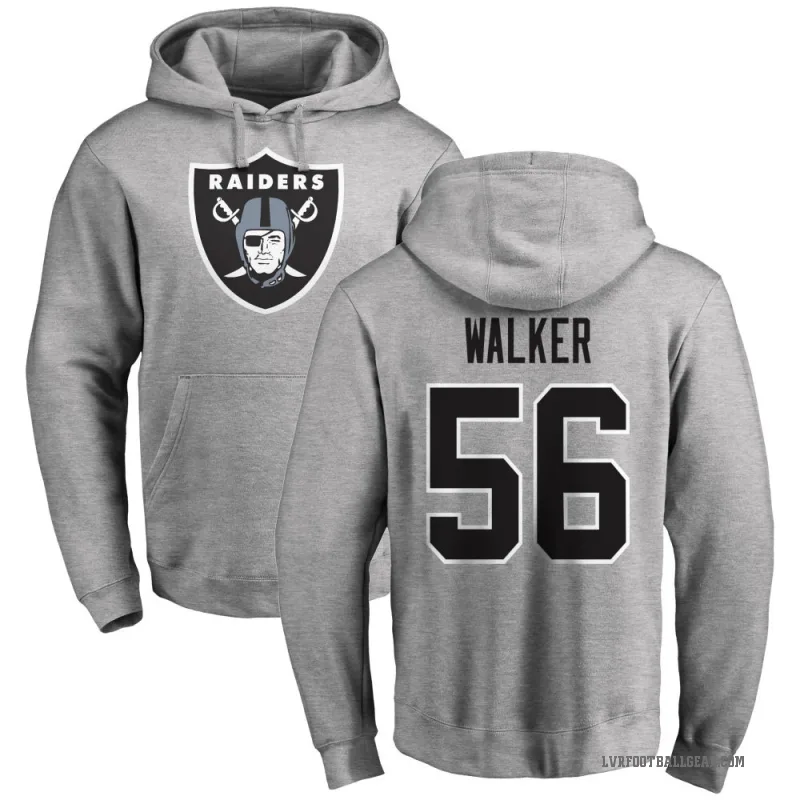 Jailin Walker Youth Las Vegas Raiders Pro Line Ash Logo Pullover Hoodie