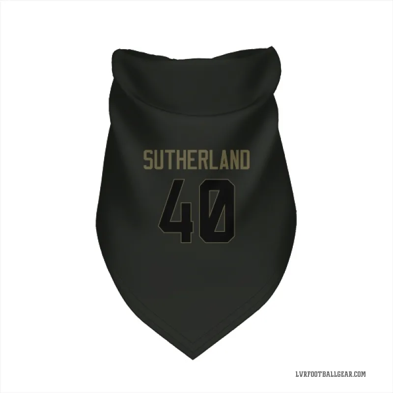 Jonathan Sutherland  Black Las Vegas Raiders  Service Cat & Dog Pet Bandana