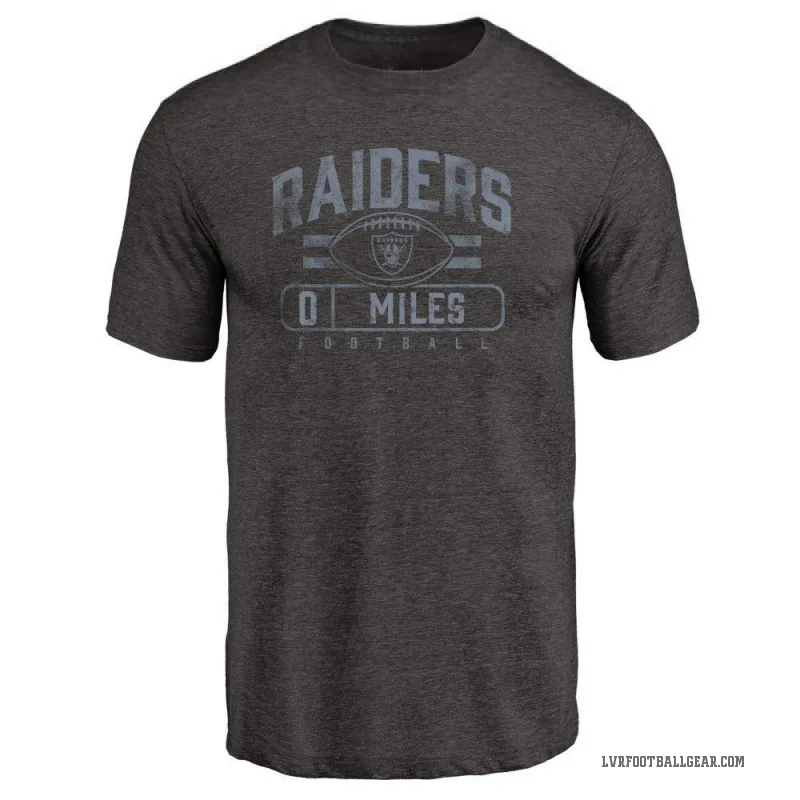 Joshua Miles Men's Black Las Vegas Raiders Flanker T-Shirt -
