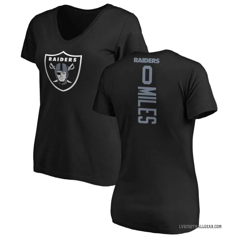 Joshua Miles Women's Black Las Vegas Raiders Backer Slim Fit T-Shirt -