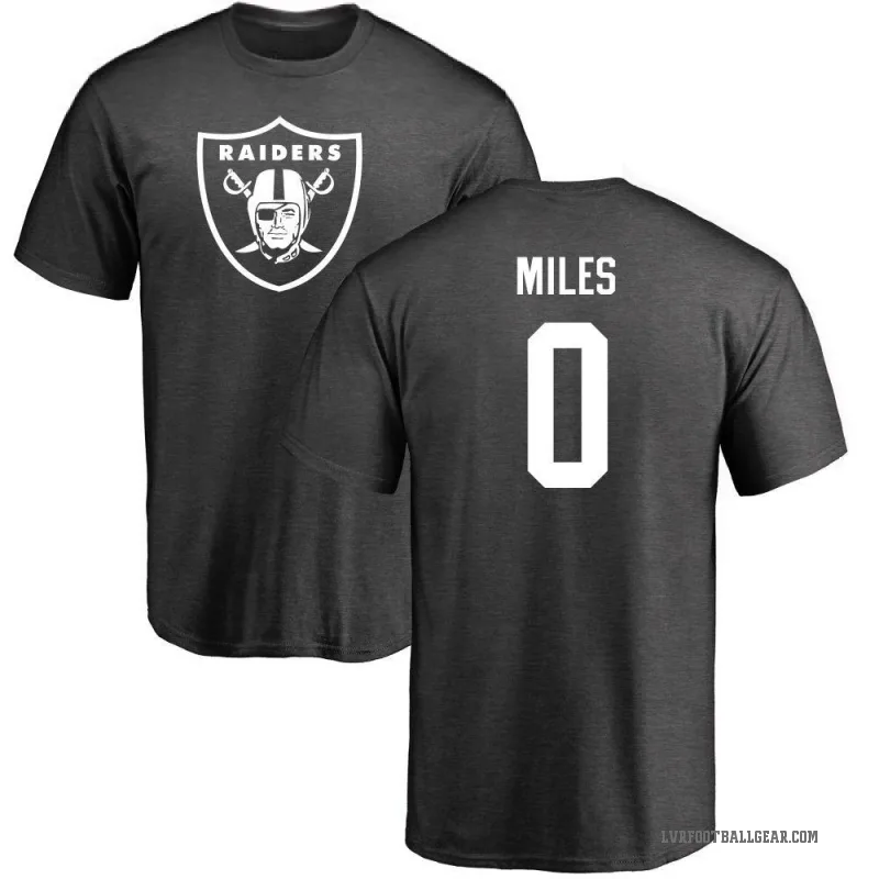 Joshua Miles Youth Ash Las Vegas Raiders One Color T-Shirt -