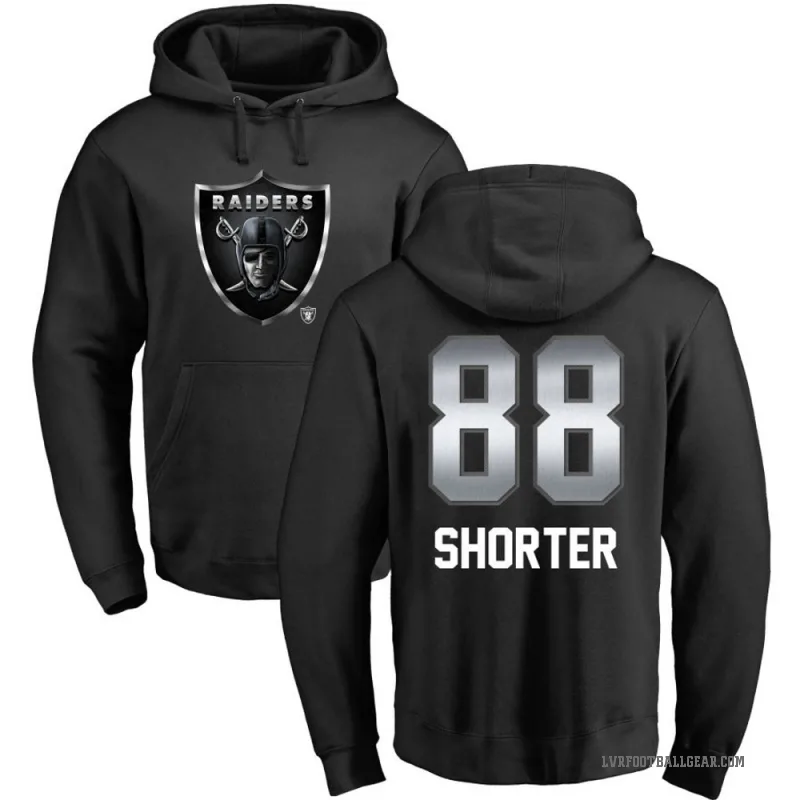 Justin Shorter Men's Black Las Vegas Raiders Midnight Mascot Pullover Hoodie