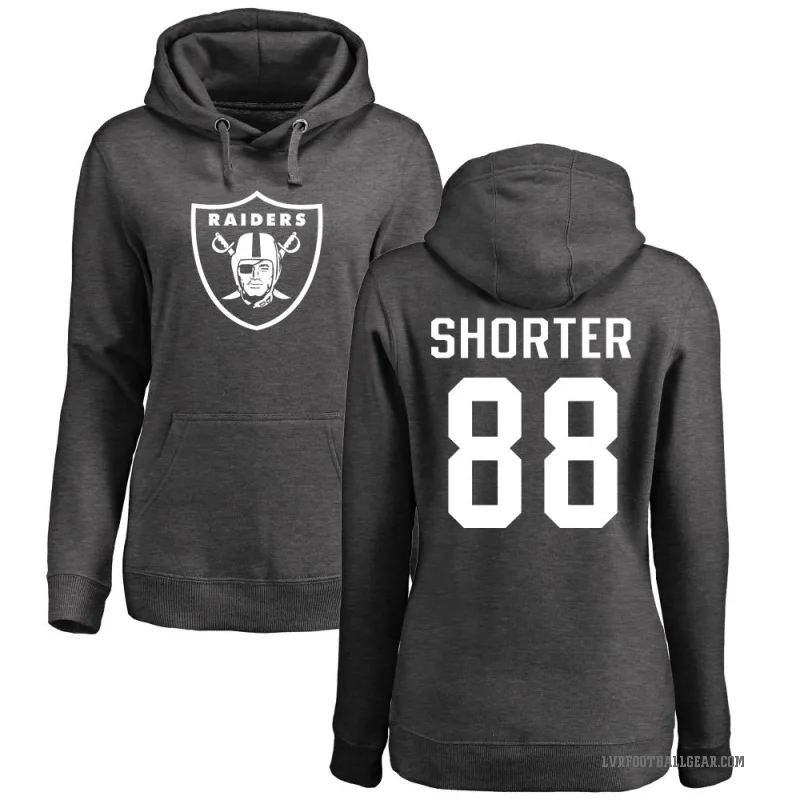Justin Shorter Women's Las Vegas Raiders Pro Line by Branded Ash One Color Pullover Hoodie