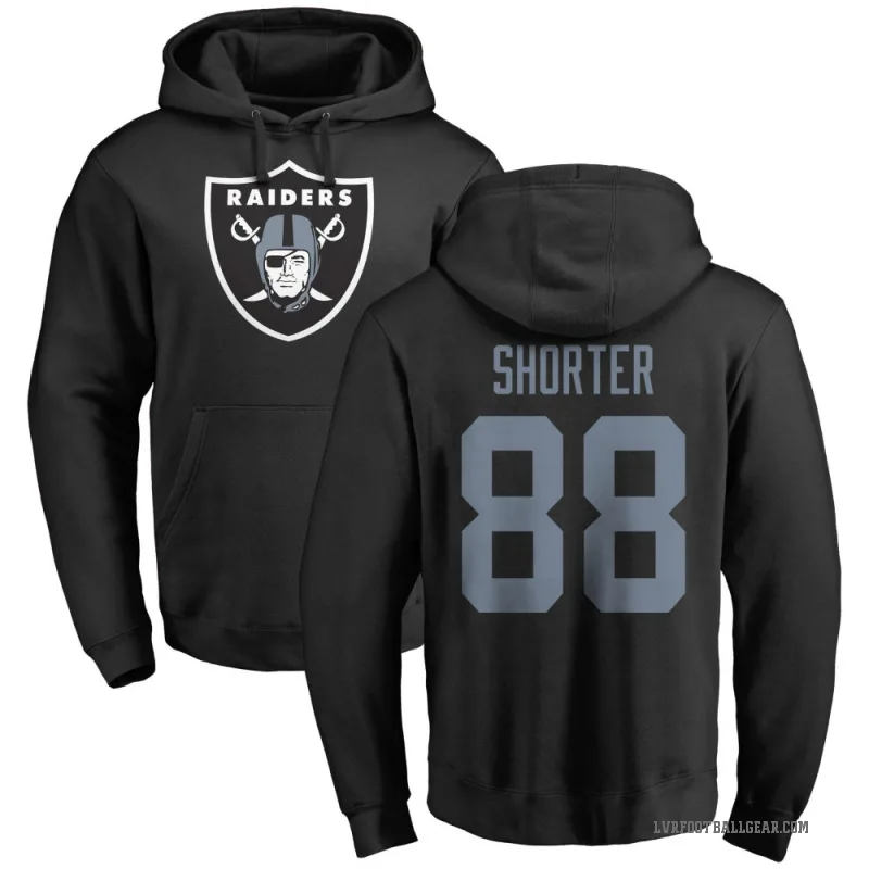 Justin Shorter Youth Black Las Vegas Raiders Pro Line Logo Pullover Hoodie
