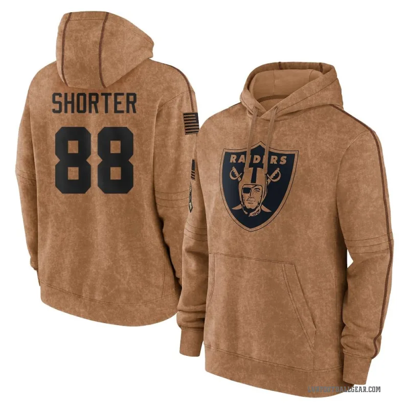 Justin Shorter Youth Brown Las Vegas Raiders 2023 Salute To Service Club Pullover Hoodie