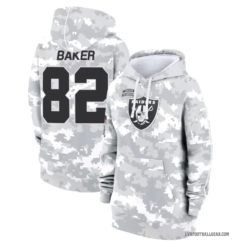 Kawaan Baker Women's Camo Las Vegas Raiders Arctic 2024 Salute to Service Club Fleece Pullover Hoodie